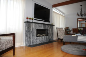 Marble Fireplace Bardiglio From Italy